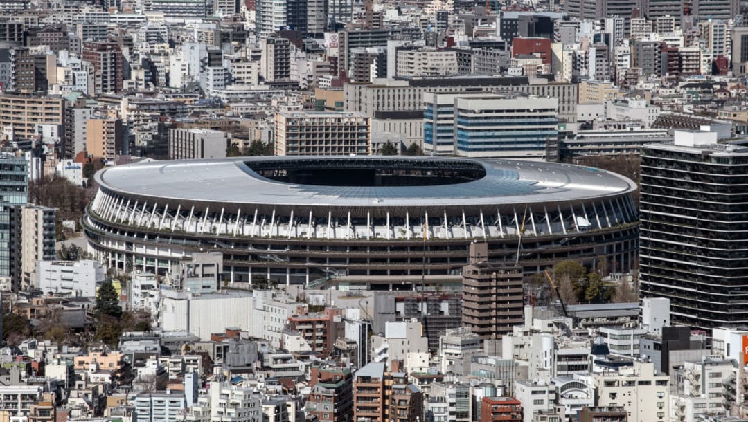 El Estadio Olímpico, el estadio principal de los Juegos Olímpicos y Paralímpicos de Tokio 2020.