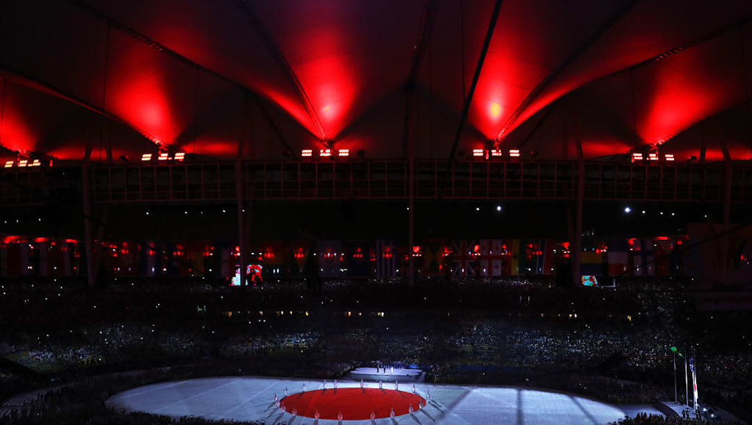 El himno de japón sonó durante el 'Love Sport Tokyo 2020' en la Ceremonia de Clausura de los Juegos Olímpicos de Río 2016.  (Imagen por Bryn Lennon/Getty Images)