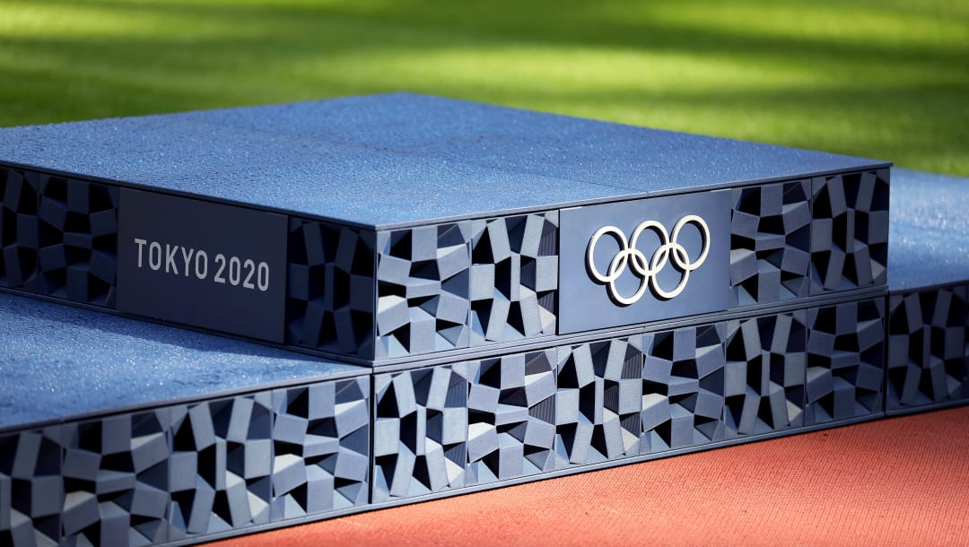 Podio Olímpico de Tokio 2020 - Diseño del podio de la ceremonia de la victoria