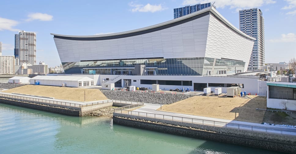 External view of Ariake Arena.