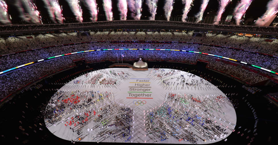 Les Meilleurs Moments De La Ceremonie D Ouverture De Tokyo 2020 [ 506 x 968 Pixel ]