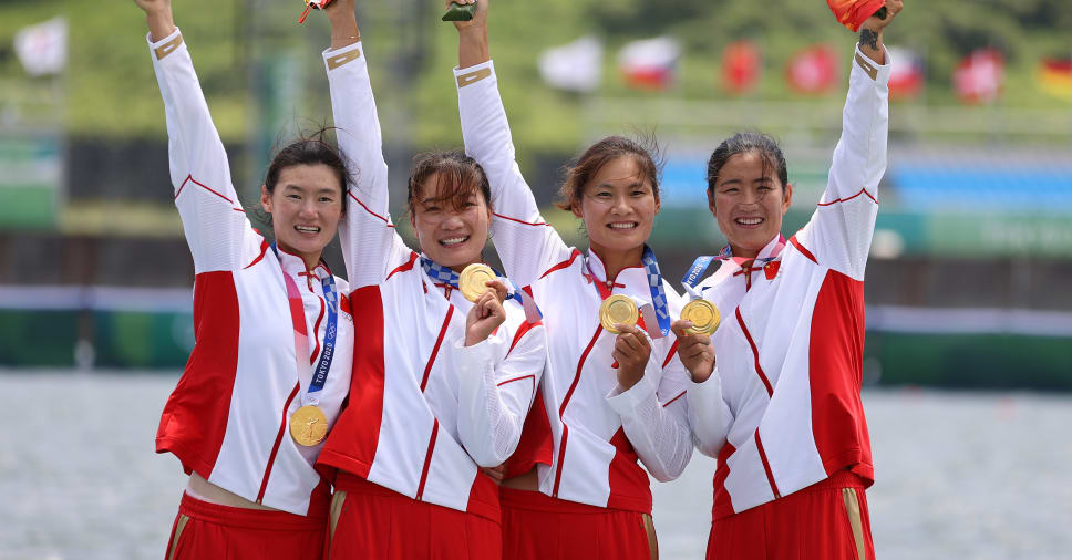女子四双摘得中国赛艇队奥运史上第二金