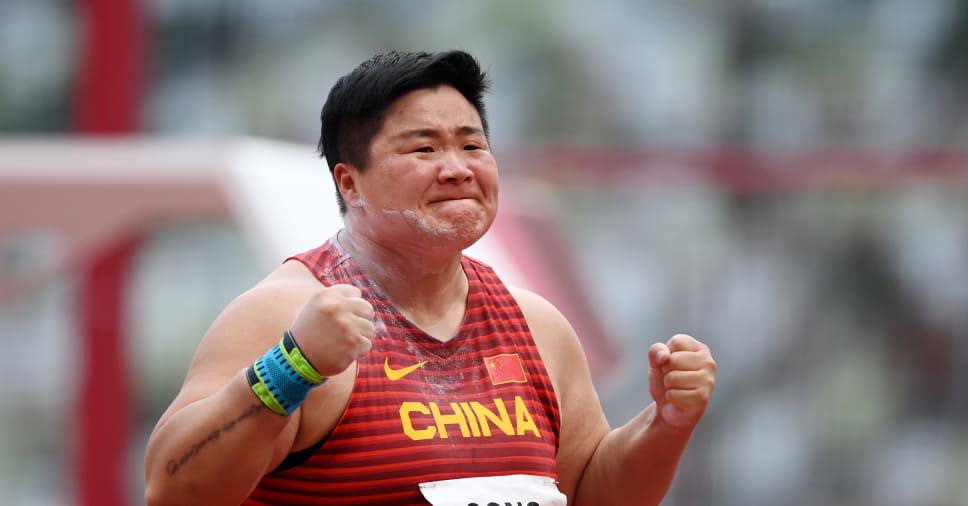 People S Republic Of China S Gong Lijiao Wins Gold In Women S Shot Put