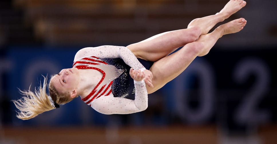 Jade Carey Bounces Back To Claim Floor Gold At Tokyo