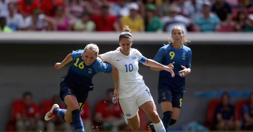 Usa Drawn Against Sweden Australia And New Zealand In Women S Olympic Football Tournament