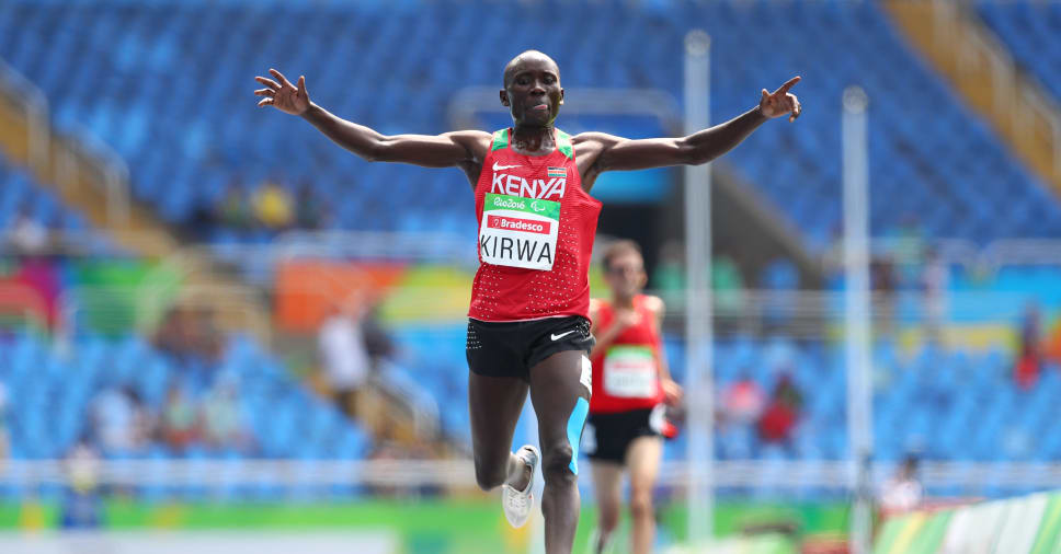 肯尼亚中长跑名将亨利 科瓦 传递残奥带来的鼓舞