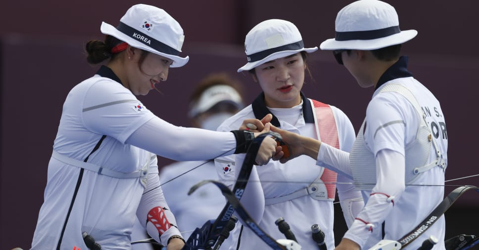 韩国队实现奥运射箭女子团体九连冠