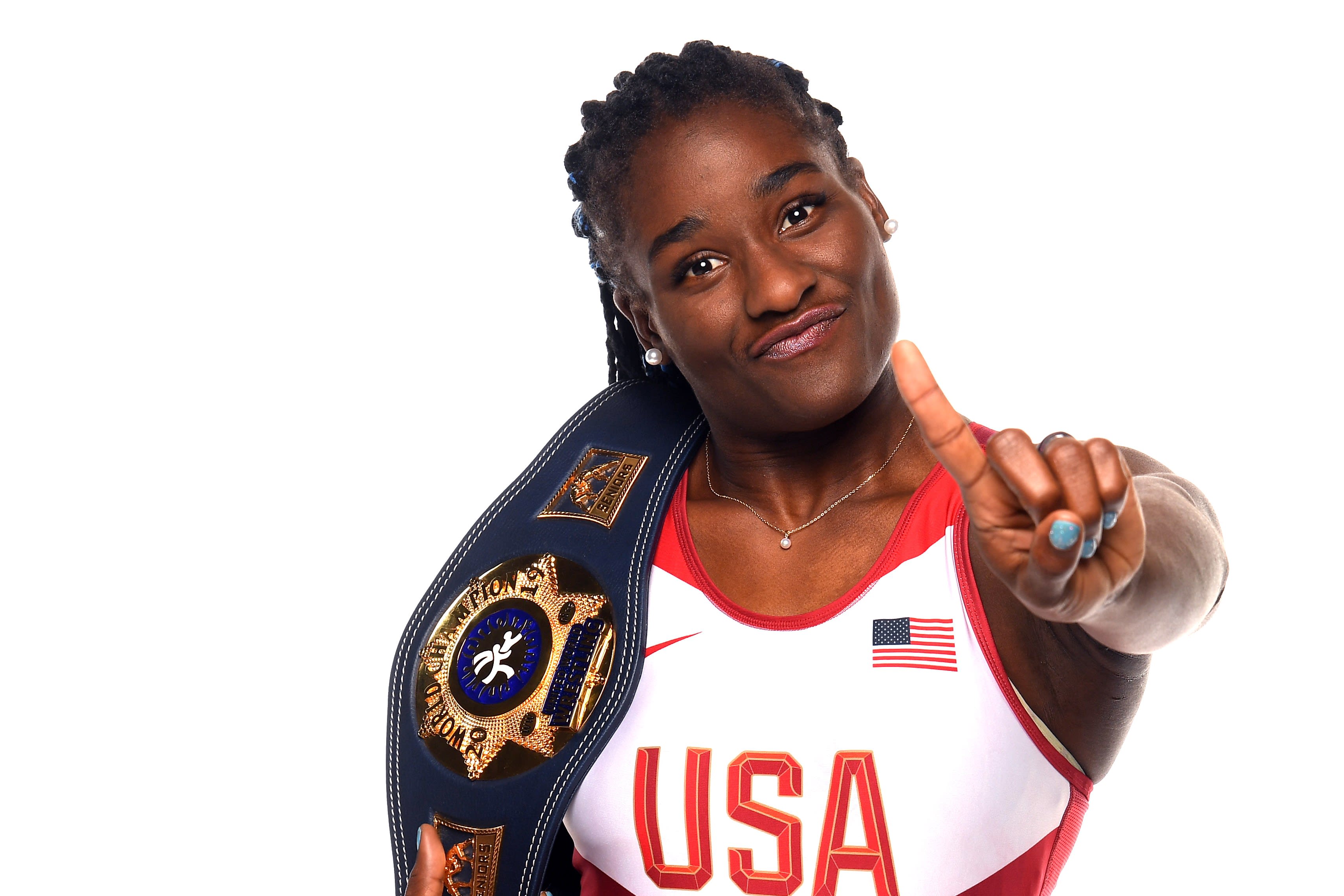 Tamyra Mensah Stock Usa Wrestler Is A Pescatarian And Has A Zombie Alter Ego