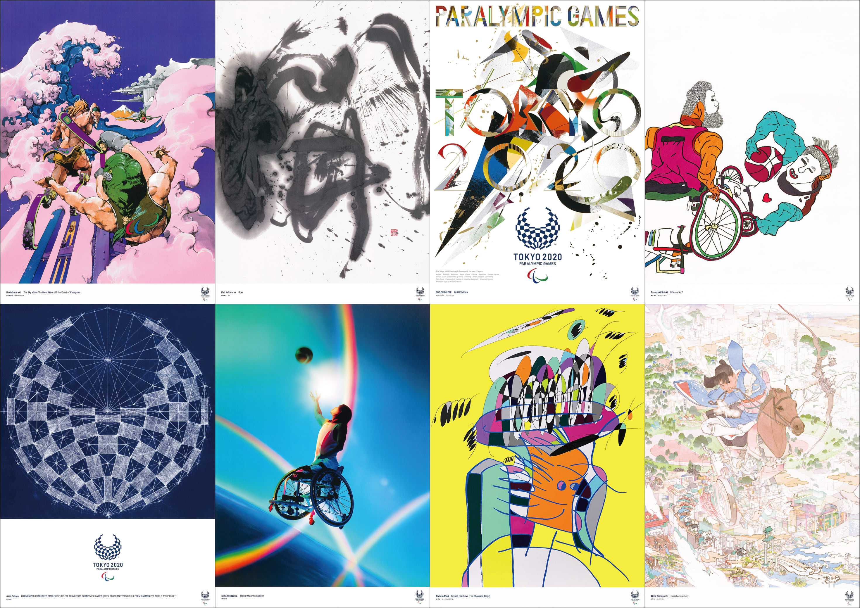 Tokyo 2020 Official Licensed Product For The Paralympic Games Official Art Posters Collection