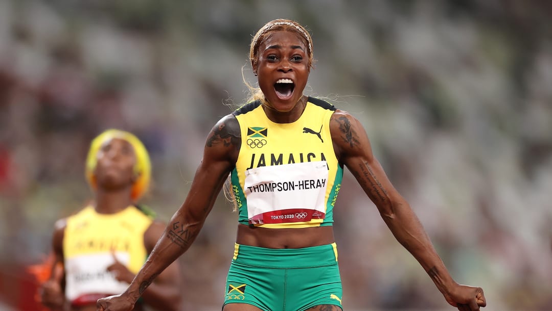 牙买加汤普森女子100米图片